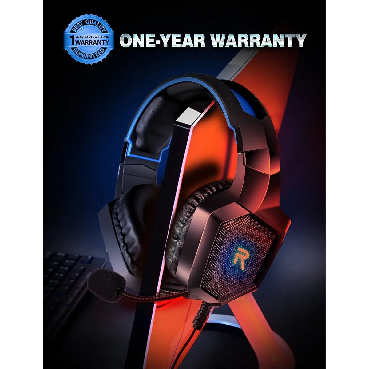 RUNMUS K LED Gaming Headset