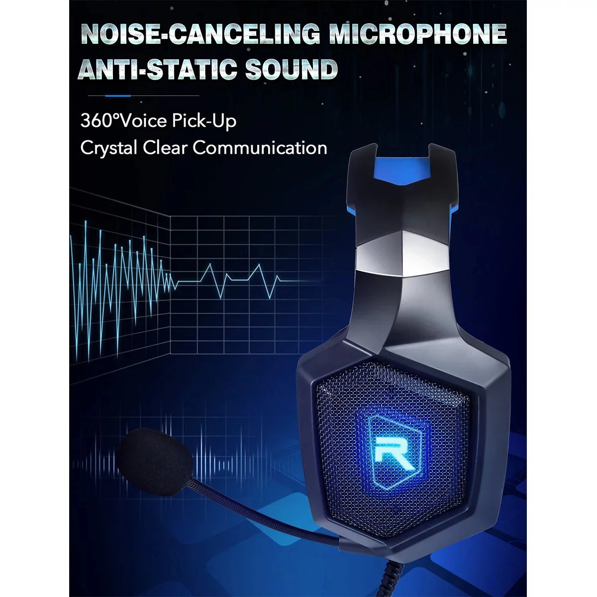 RUNMUS K LED Gaming Headset
